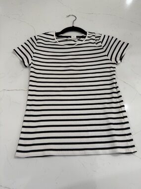 H&M Black and White Striped Tee